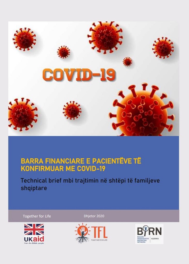 Barra financiare e pacientëve të konfirmuar me COVID-19