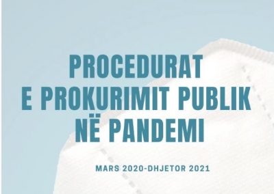 Raport monitorimi: Praktikat e prokurimit publik në pandemi, mospërputhje në kontratat e nënshkruara, sistemi shendetësor me riskun më të lartë