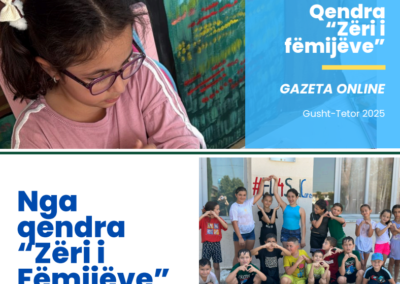 Nga qendra “Zëri i Fëmijëve” me dashuri – Gazeta gusht-tetor 2025